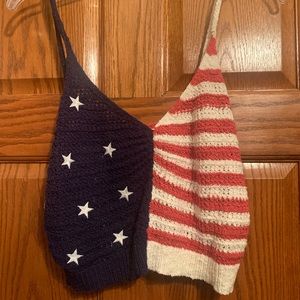 Crochet American Flag Top